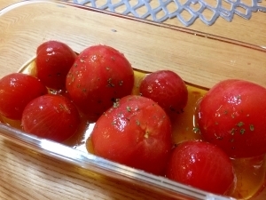 簡単5分の作りおき☆夏にぴったりプチトマトのマリネ