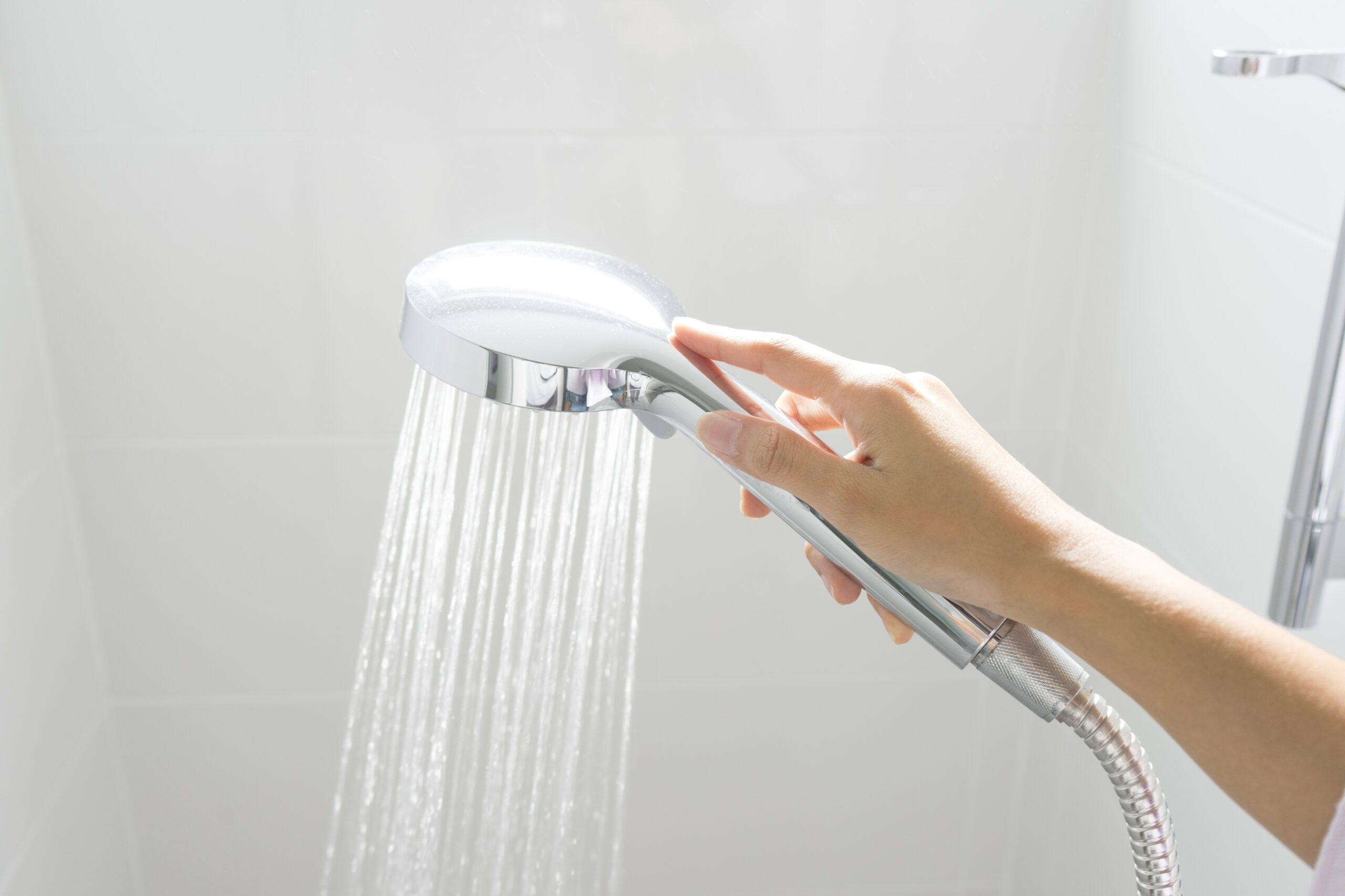テク:水シャワーで汗ダラダラ防止