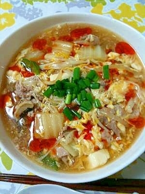 【簡単】本格！酸辣湯麺（サンラータン麺）