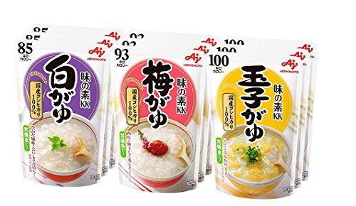 味の素 おかゆ 3種×3個（白がゆ、梅がゆ、玉子がゆ）