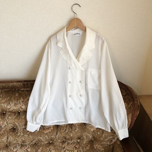 70s刺繍ブラウス