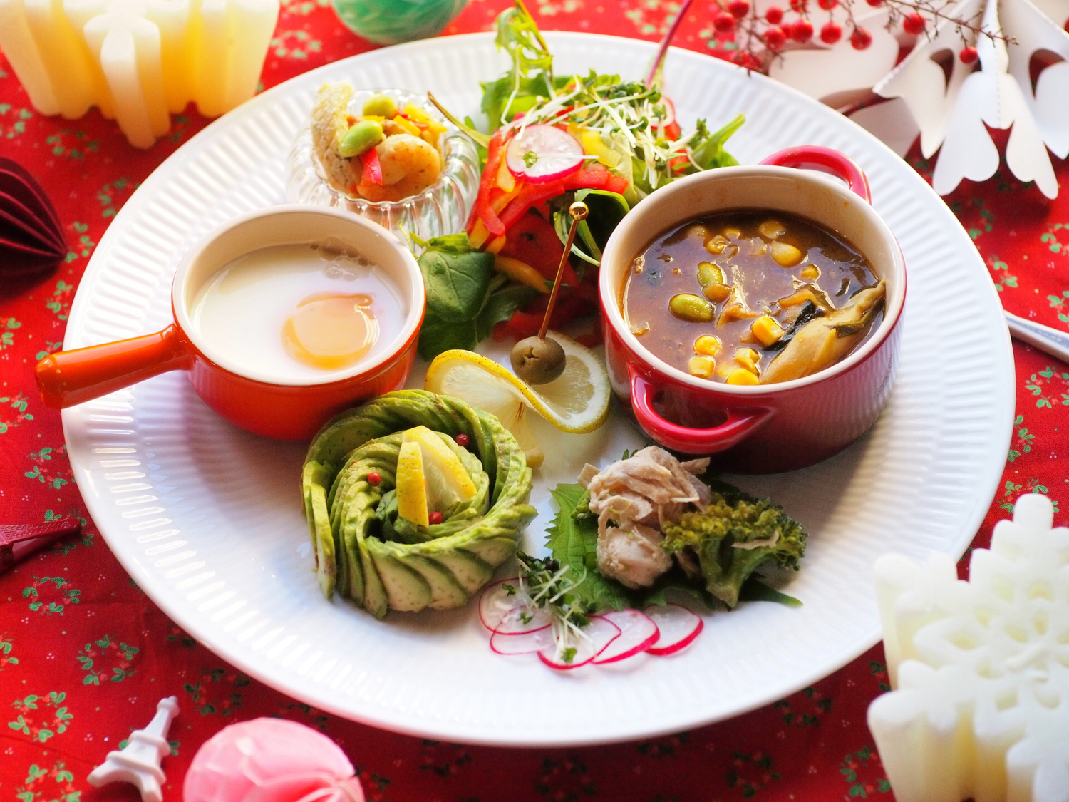いろいろ食べられるワンプレートランチ