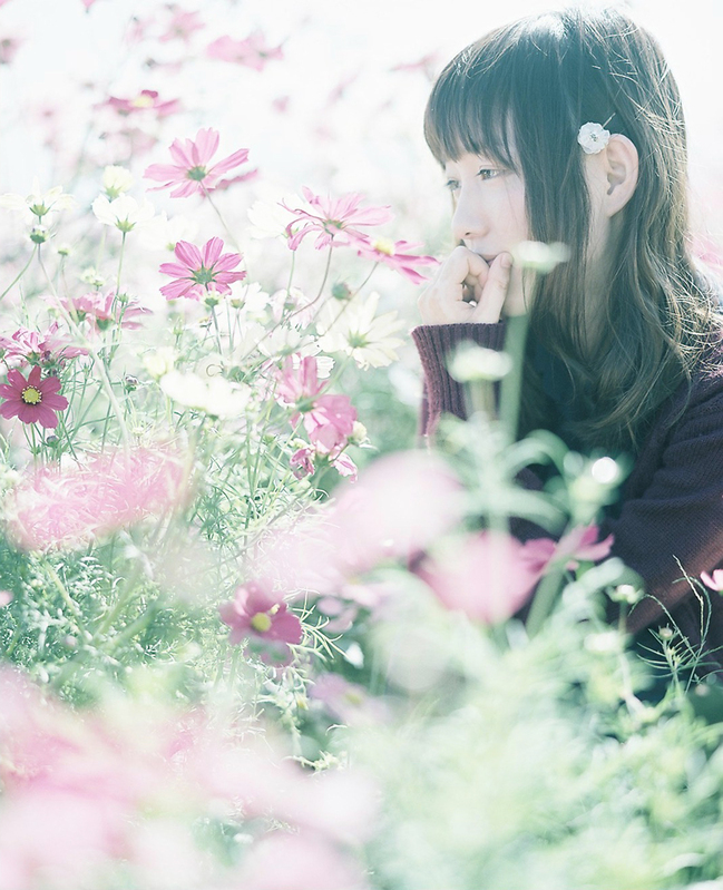 ロングヘア×ぱっつん前髪は女子力最強です♡