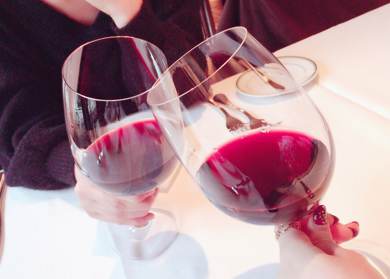 初めての乾杯に付き合ってもらって