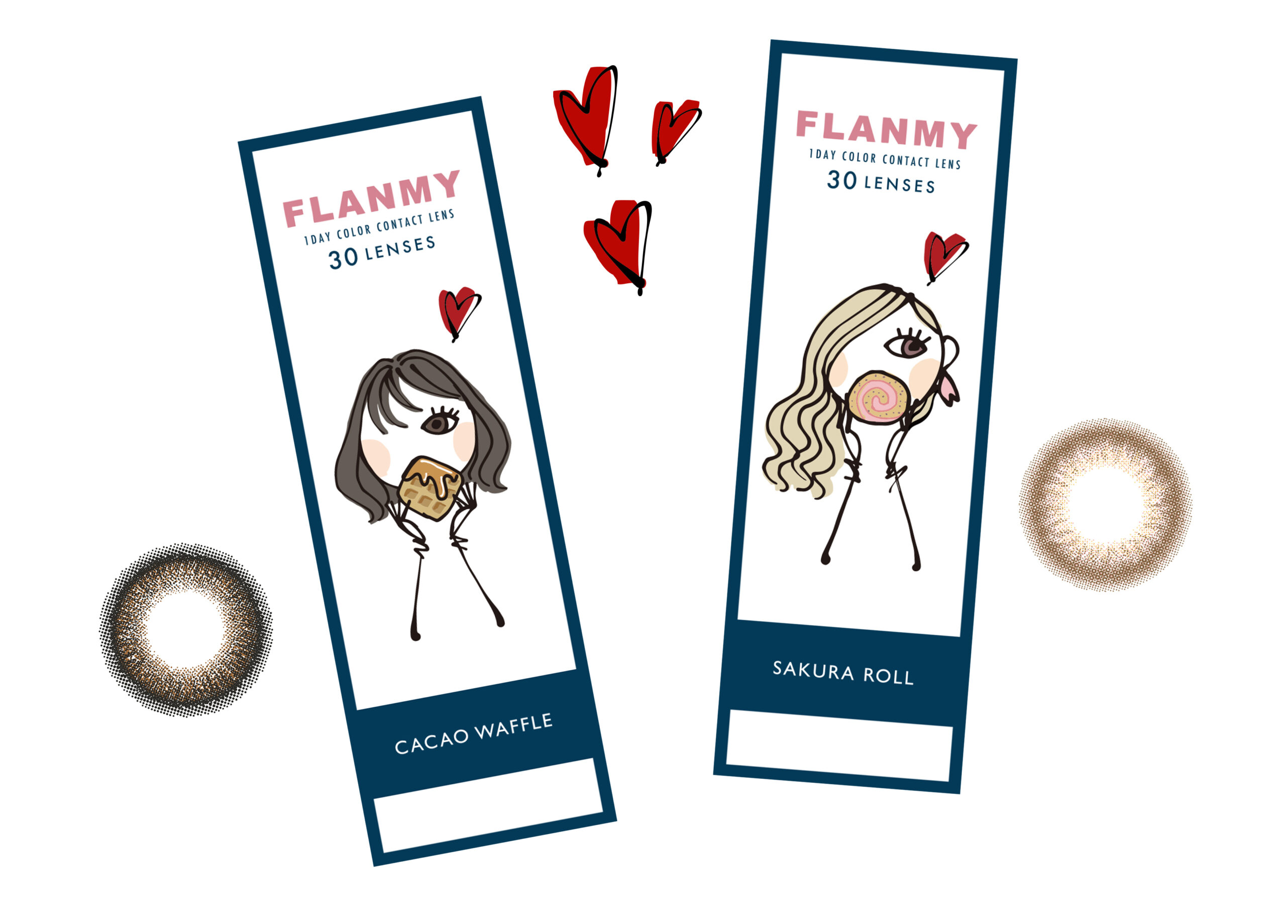 話題のカラコン『FLANMY』