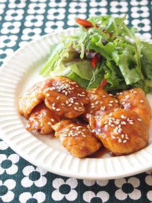 焼き方にコツ冷めてもしっとり　ささみの照り焼き