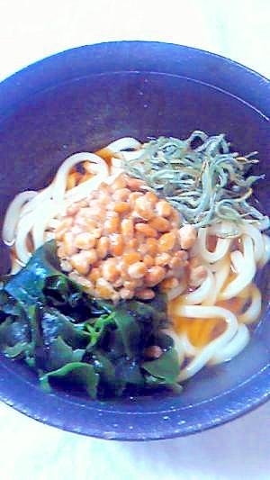 つわり中の方に！さっぱり納豆うどん！