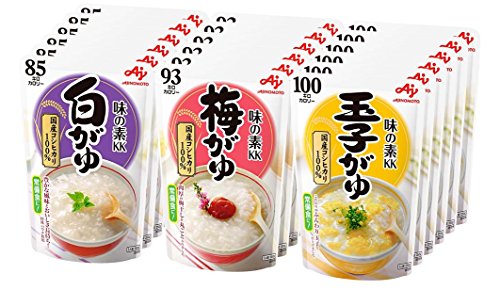 おかゆ 3種×6個（白がゆ6個、梅がゆ6個、玉子がゆ6個）