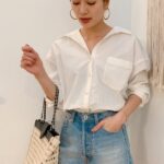 白シャツコーデおすすめ20選♡一年中着回せるお洒落コーデをご紹介