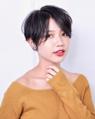 ショートヘアはハンサムに仕上げて