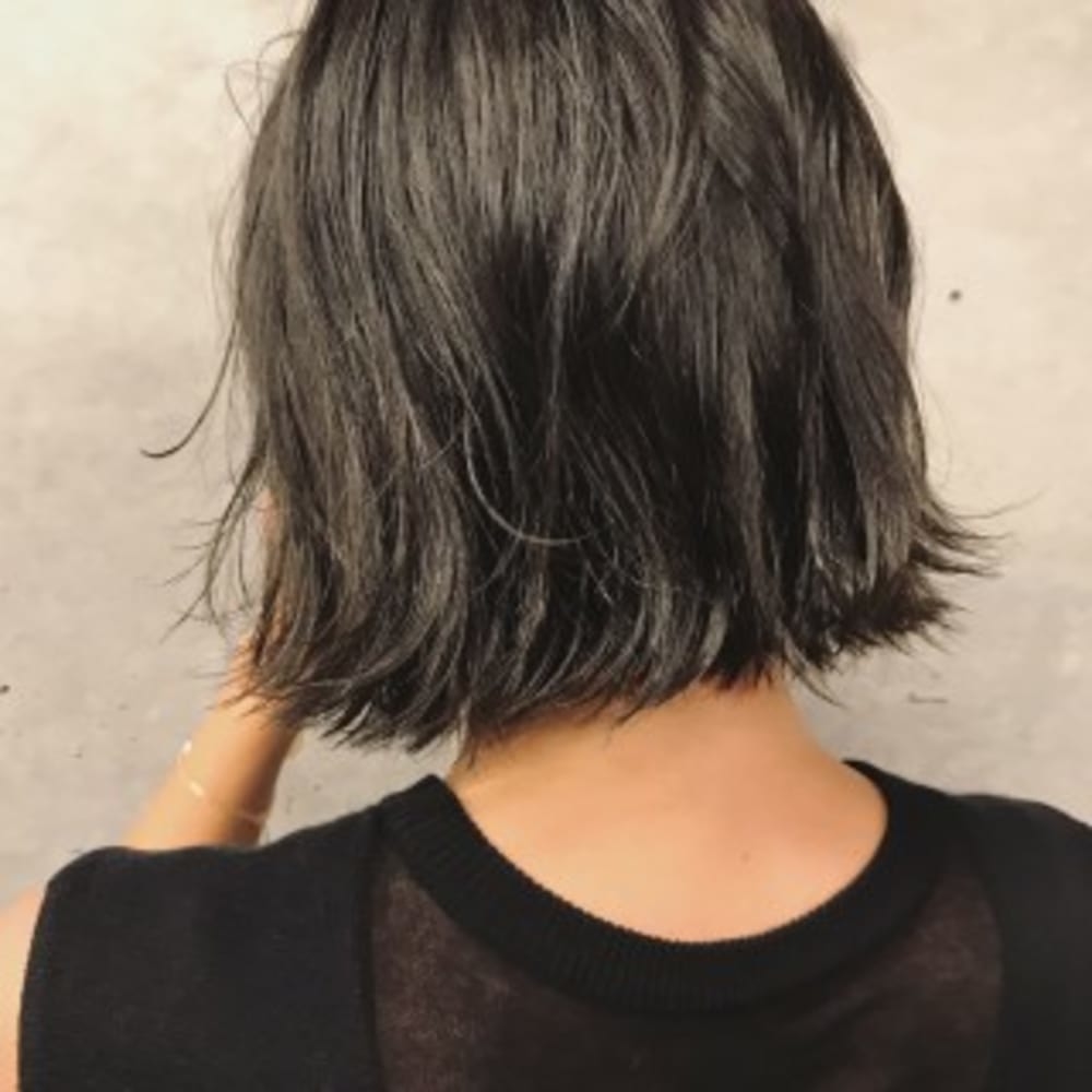 大人可愛い切りっぱなしボブ