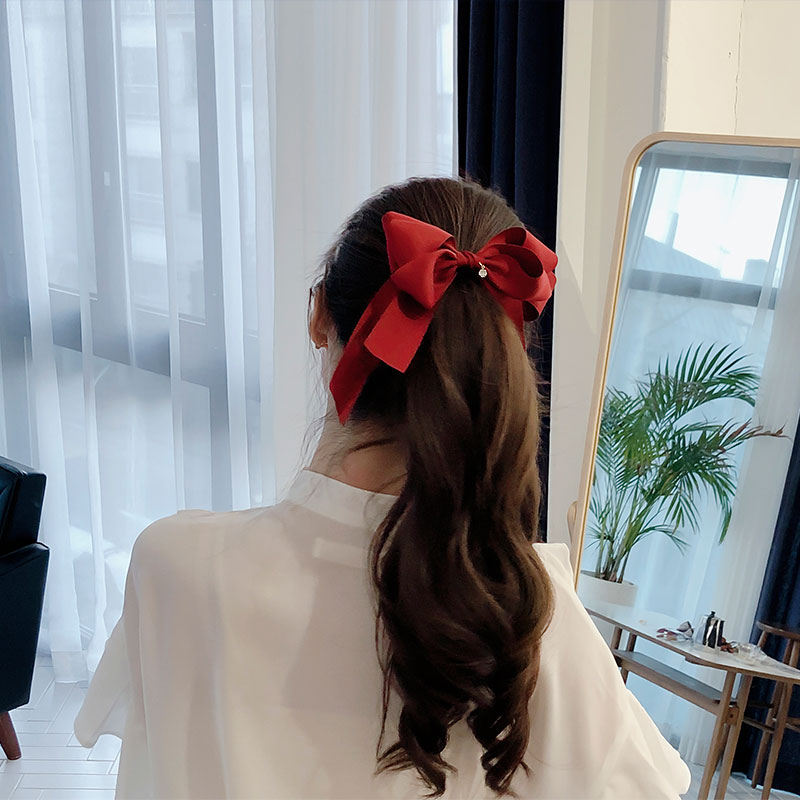 リボンヘアバレッタ