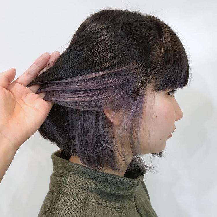インナーカラーで周りと差をつけて|ボブ