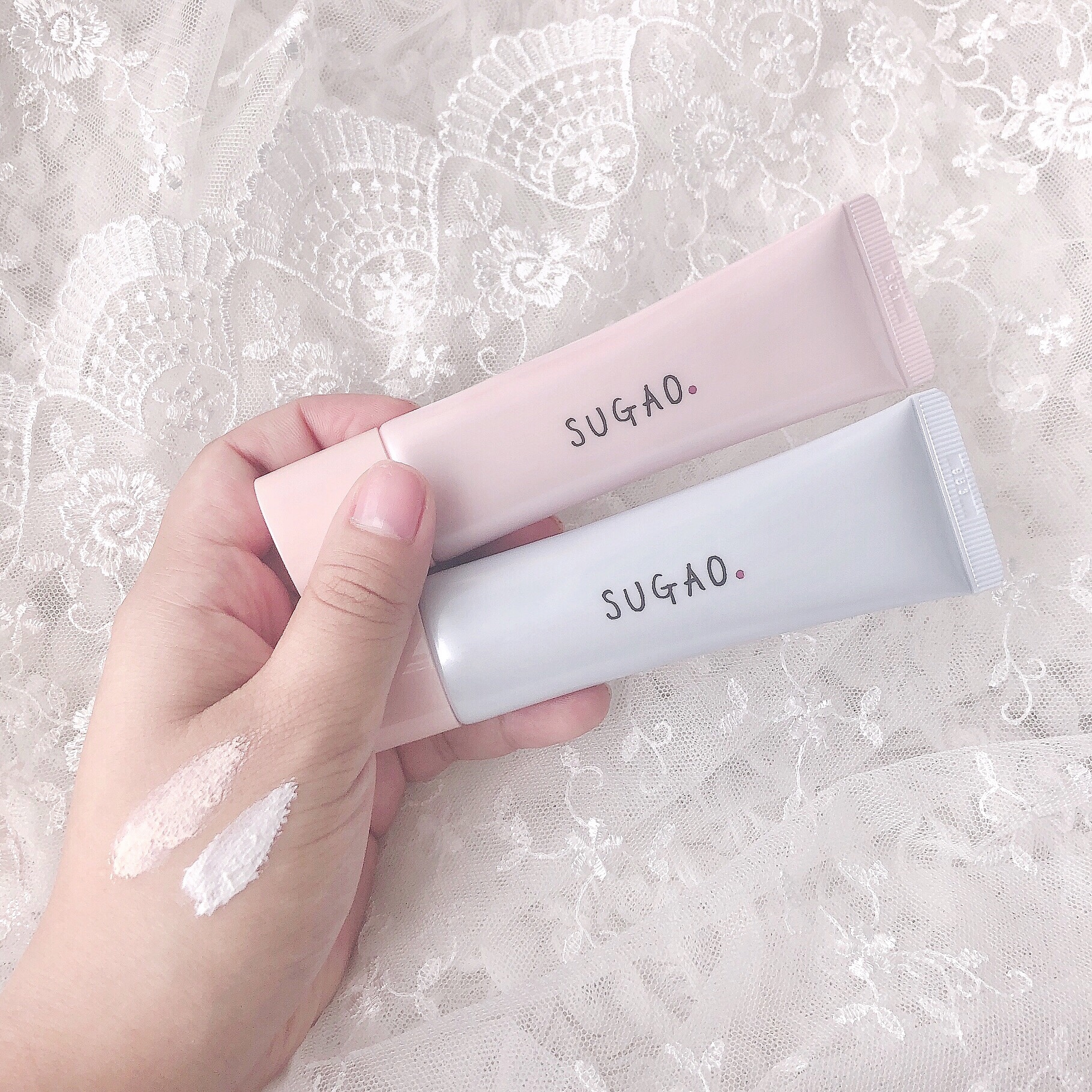 スノーホイップクリームで儚げな色白肌に