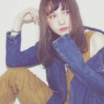 イマドキ感がたまらなくかわいいオン眉ロング。前髪を短くしてプチイメチェンしましょ
