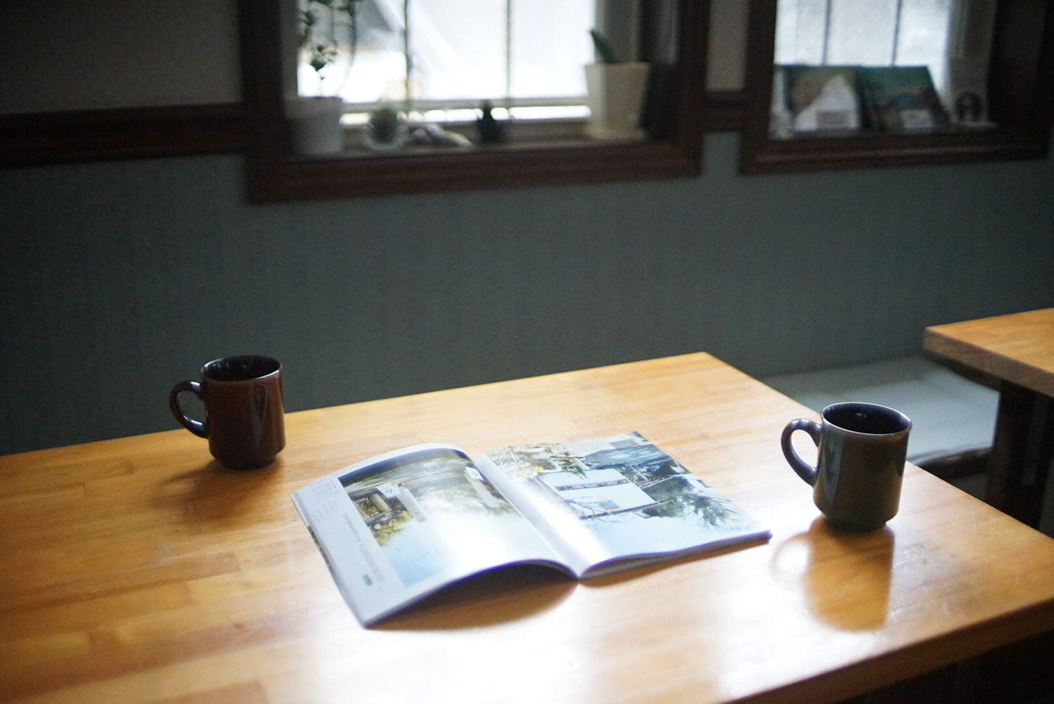 雑誌を見ながらも◎