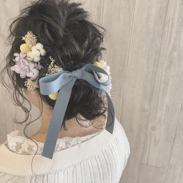 ヘアアクセサリーっぽく作品撮りしよ