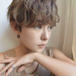 ▶ジェンダーレスショート×グレージュ