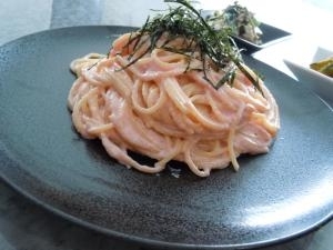 牛乳で簡単♪明太子クリームパスタ