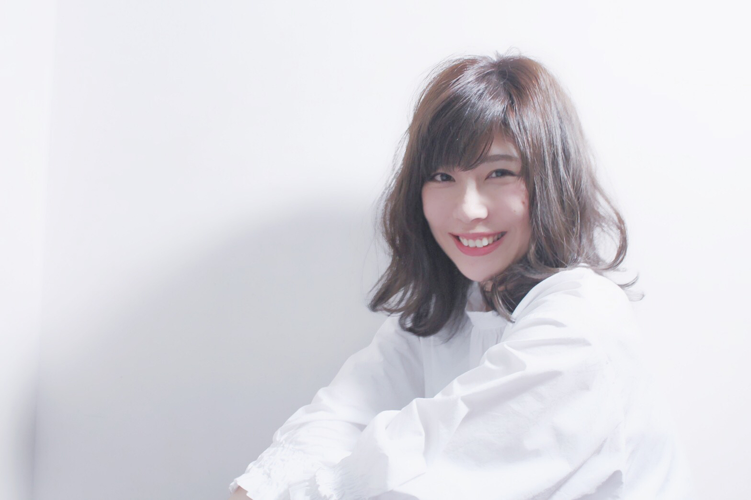 普段:前髪あり→前髪アレンジ