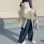 たった2,189円の透け感トップス♡GUの「シアーボリュームスリーブシャツ」とは