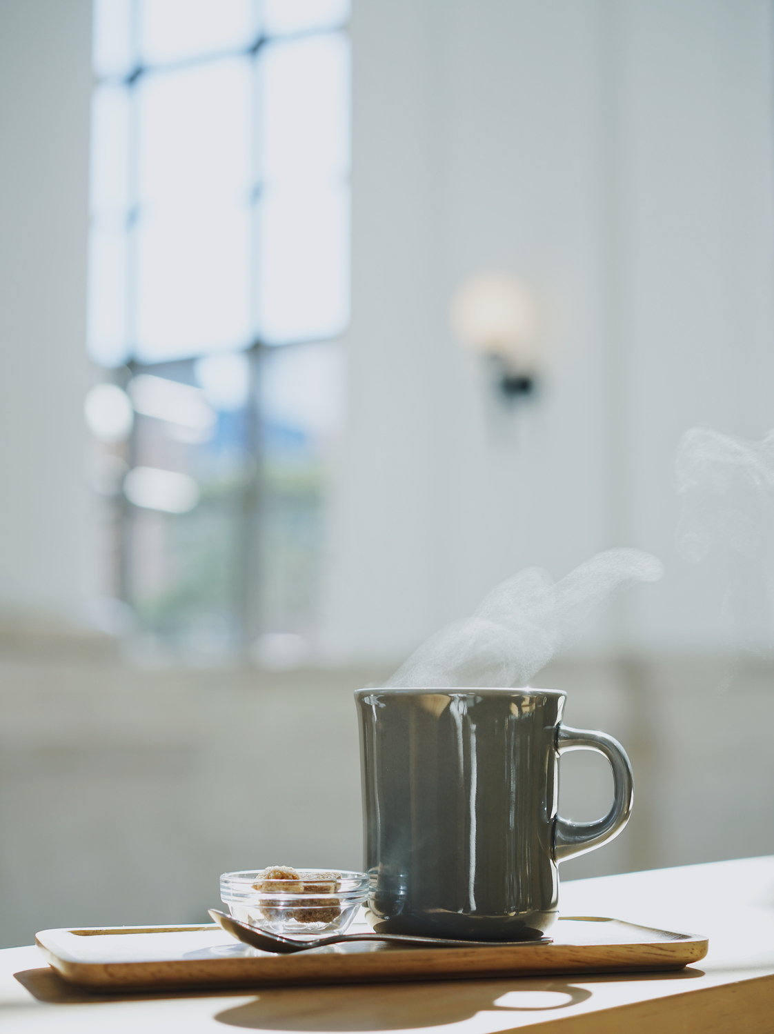 お店ではホットドリンクを注文