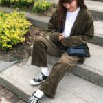 ：コーデュロイ素材でTHE秋コーデ