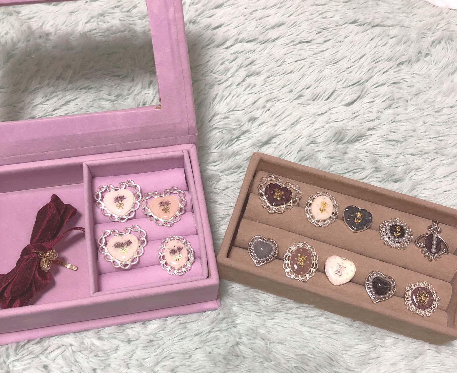 ♡|宝箱のようなアクセサリー収納を