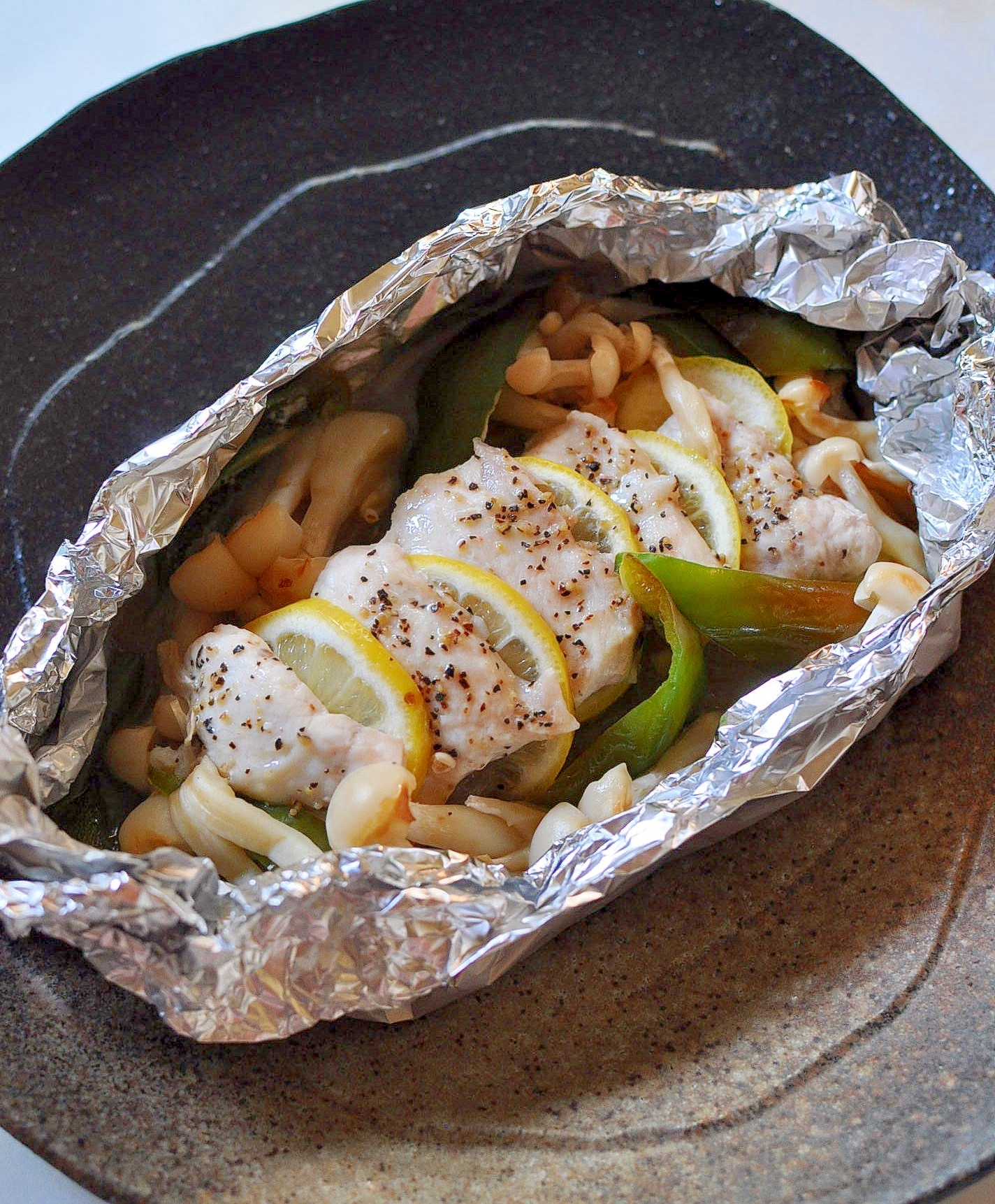 レモンとバターで★カジキマグロのホイル焼き