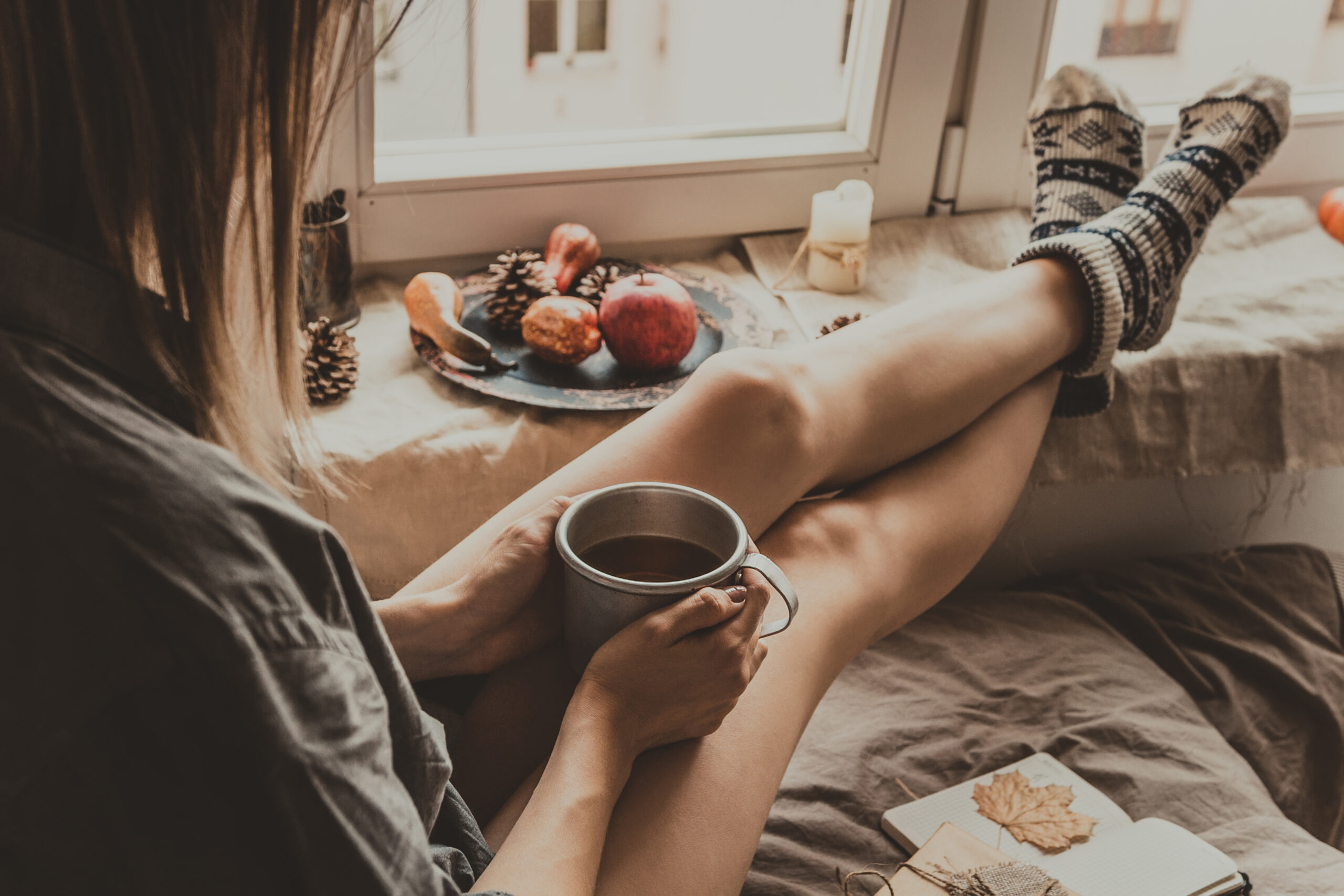 ホットドリンクでぽかぽかに