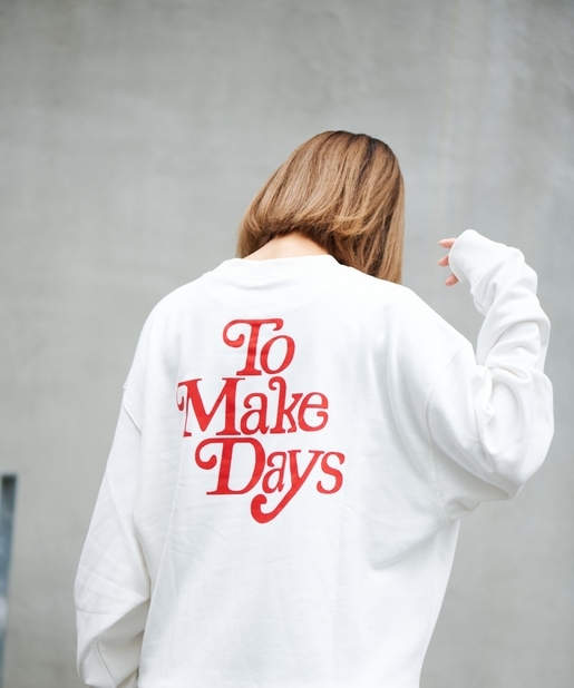 裏毛TO MAKE DAYS プリントスウェット