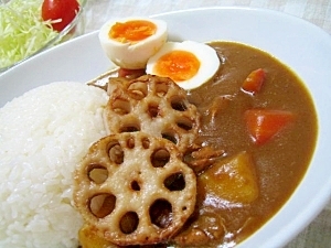 シャキシャキ食感☆レンコンのカレーライス