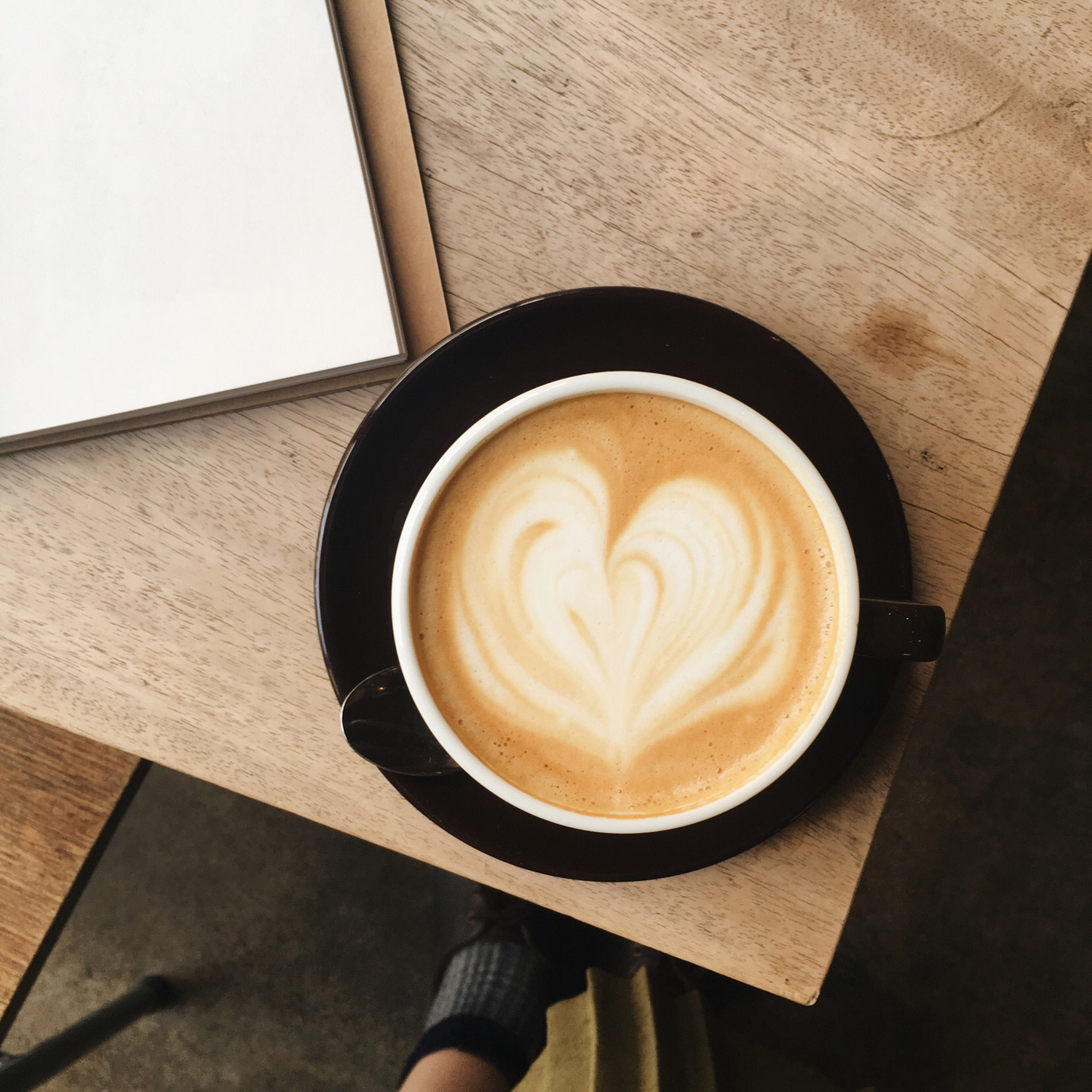 リラックスできるカフェで勉強
