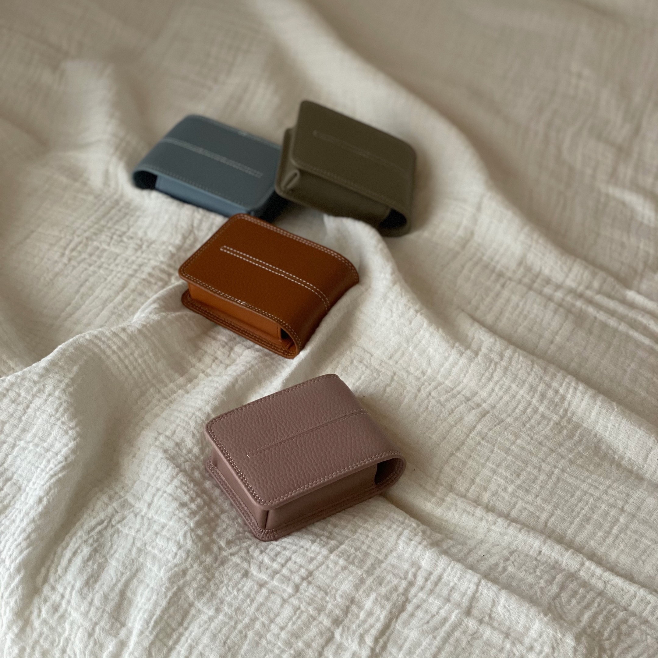 cowhide leather lip case