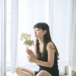 女性　花