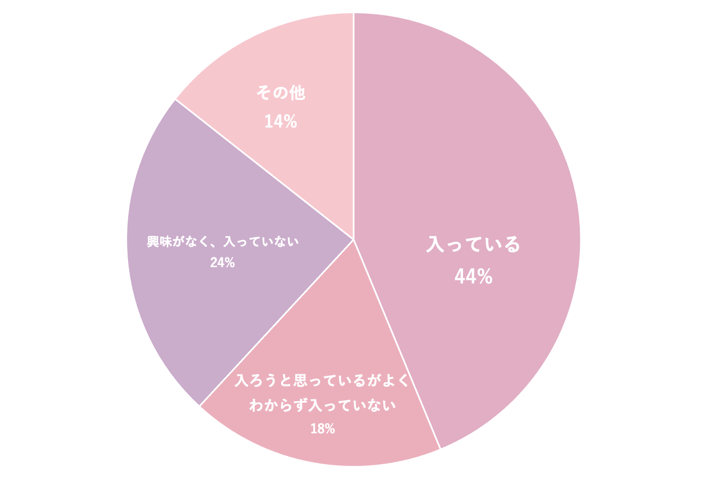生命保険の円グラフ