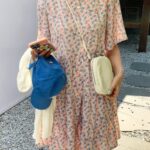 花柄ミニワンピース