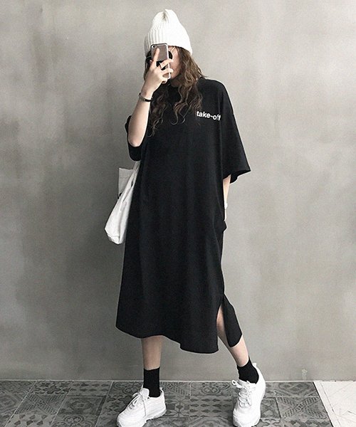 Tシャツワンピコーデ