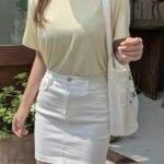 ラウンドネック半袖Tシャツ