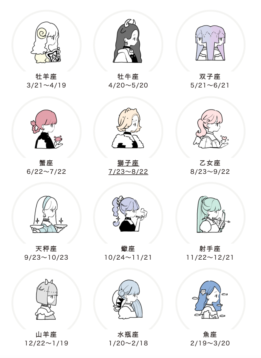 占いのイラスト