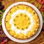 カボチャクリームとクラシックショコラのタルト