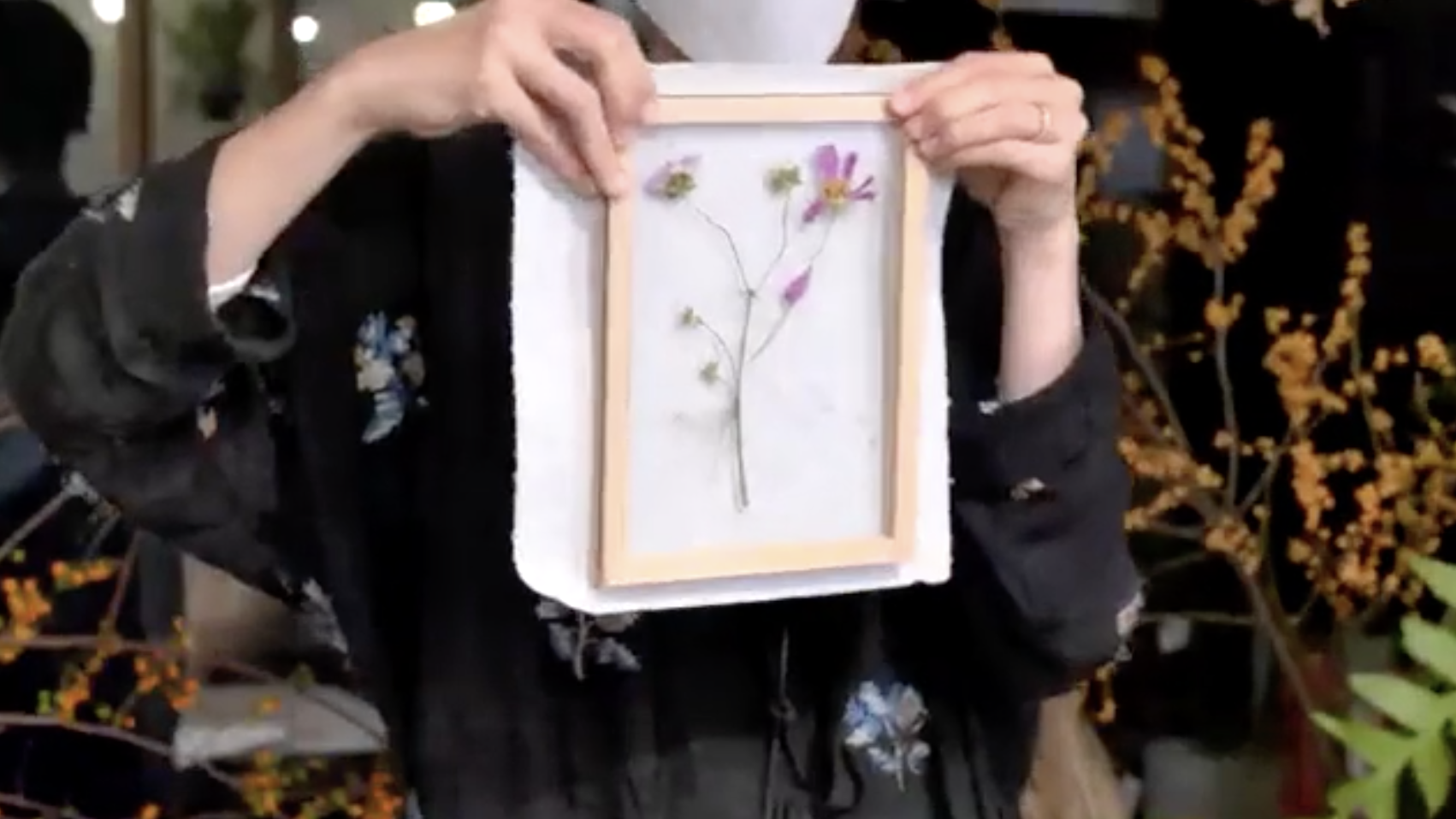 時短押し花