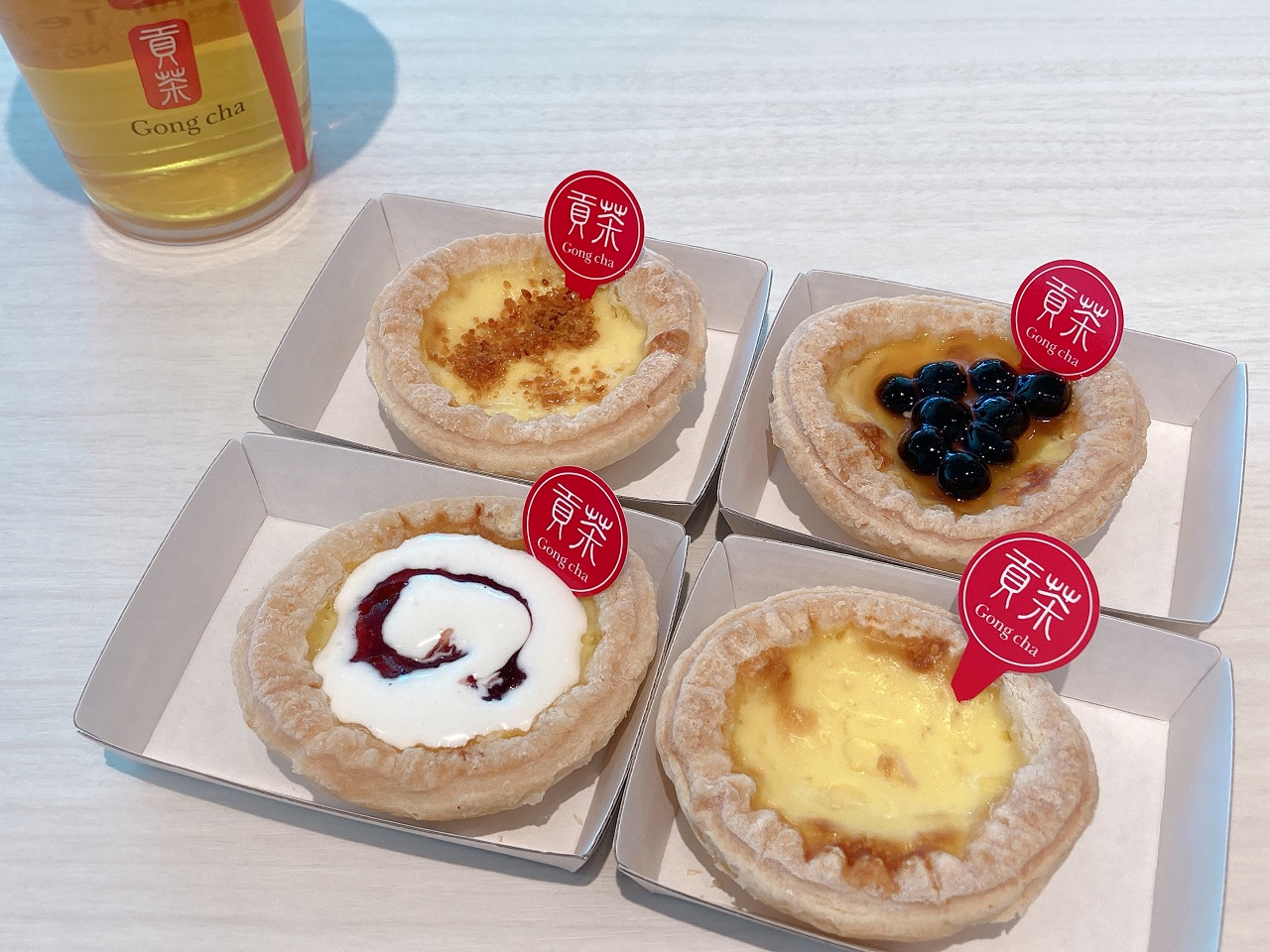 ゴンチャのエッグタルト