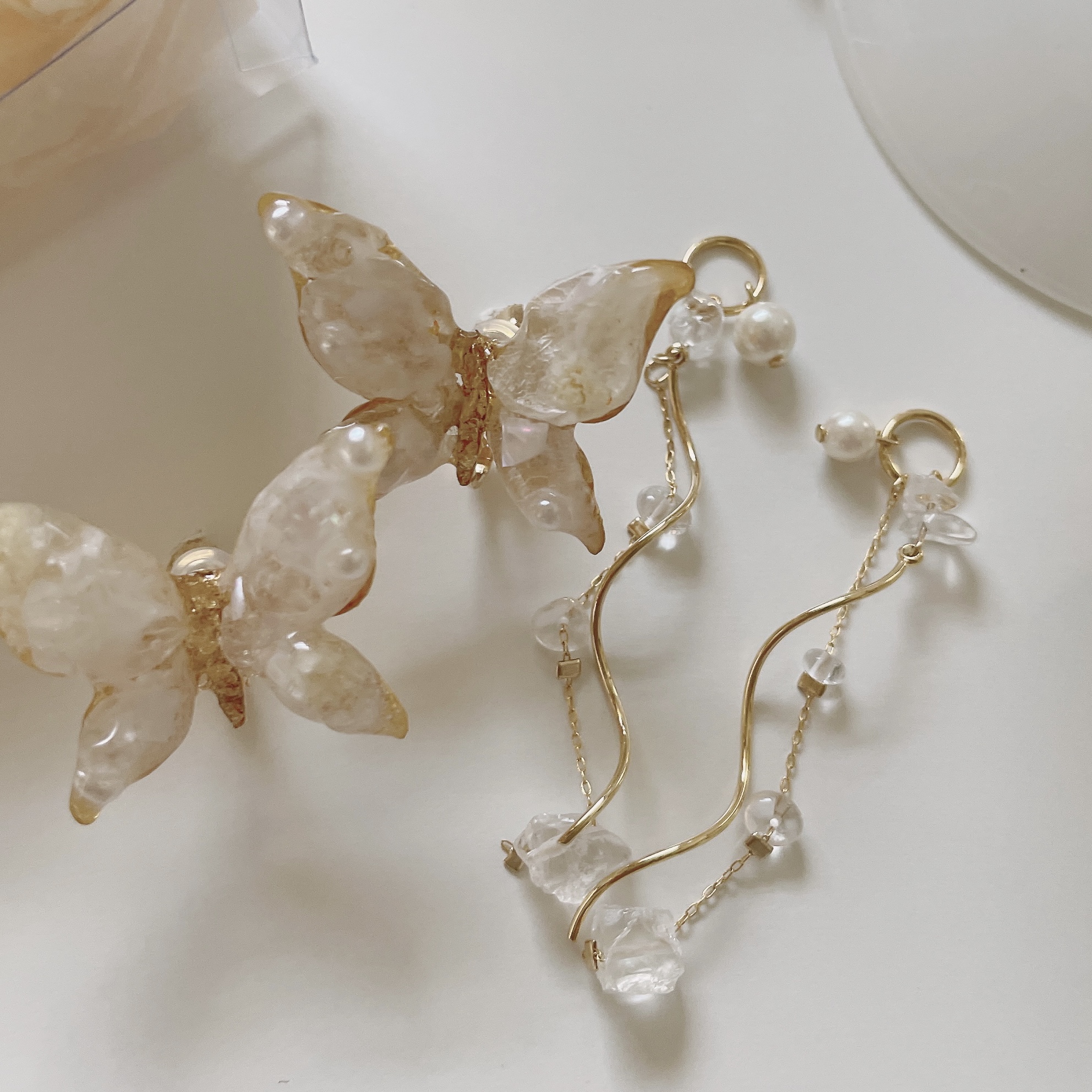 蝶 ピアス イヤリング