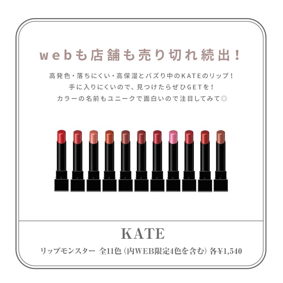 話題のプチプラティント KATE（ケイト）