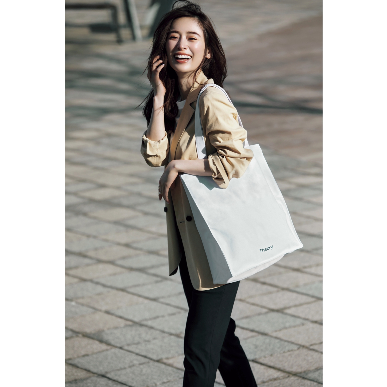 Theory×Oggi「シンプルBIGトートバッグ」