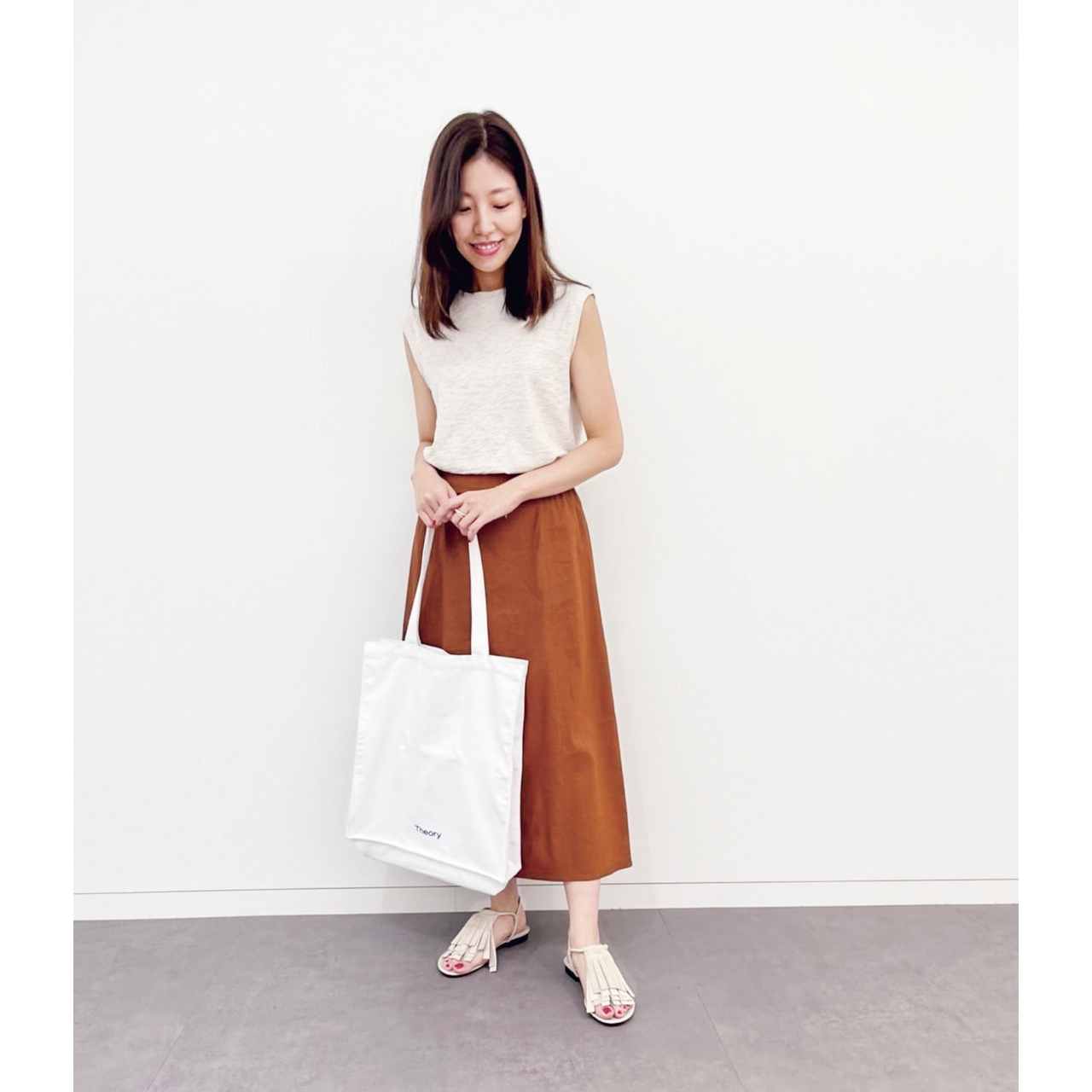 Theory×Oggi「シンプルBIGトートバッグ」