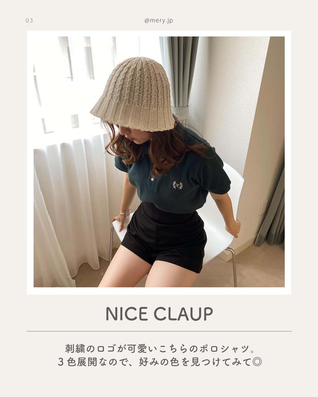 ポロシャツ　niceclaup
