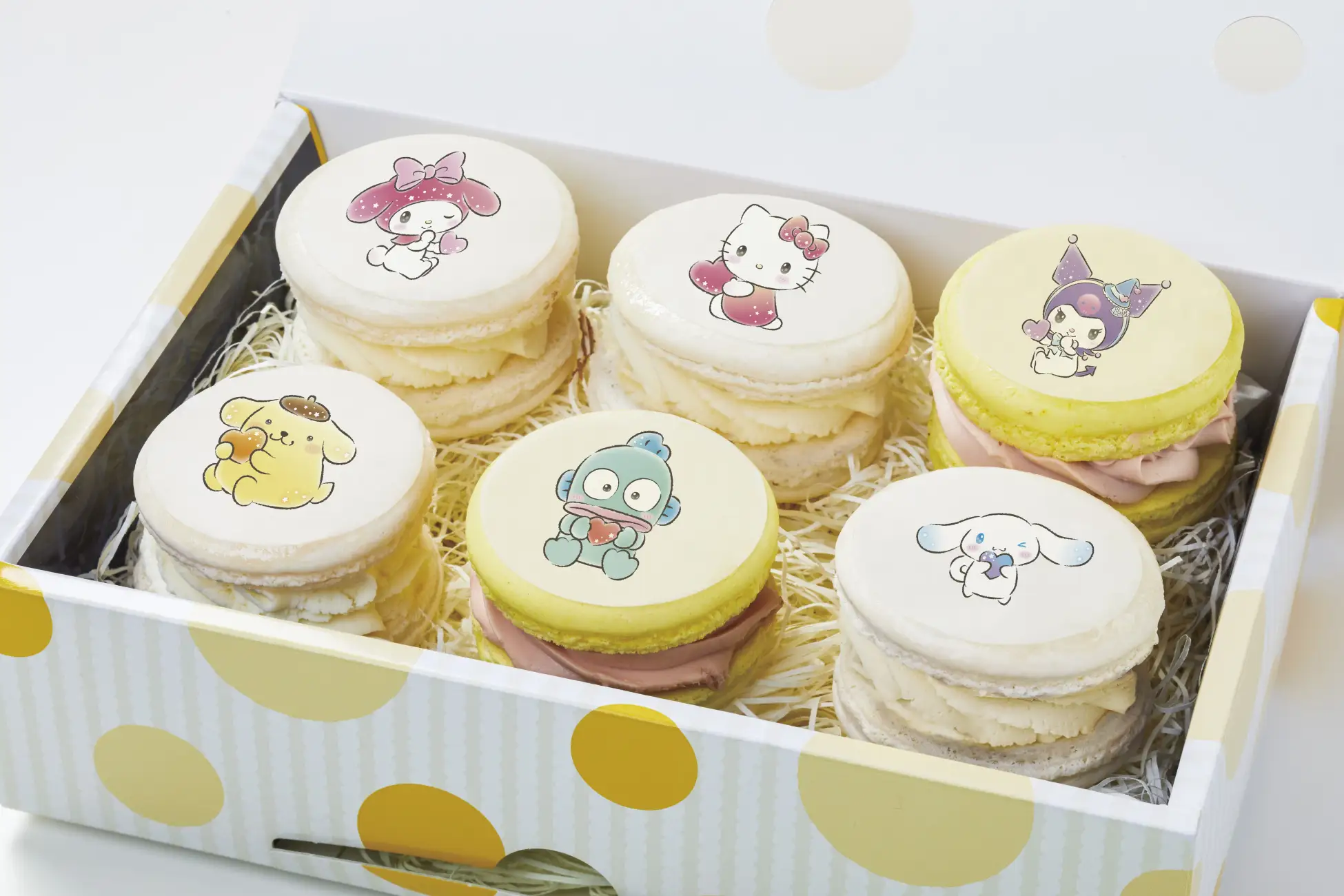 【テイクアウト限定サンリオキャラクターズ遊園地のおみやげマカロンBOX】1,490円