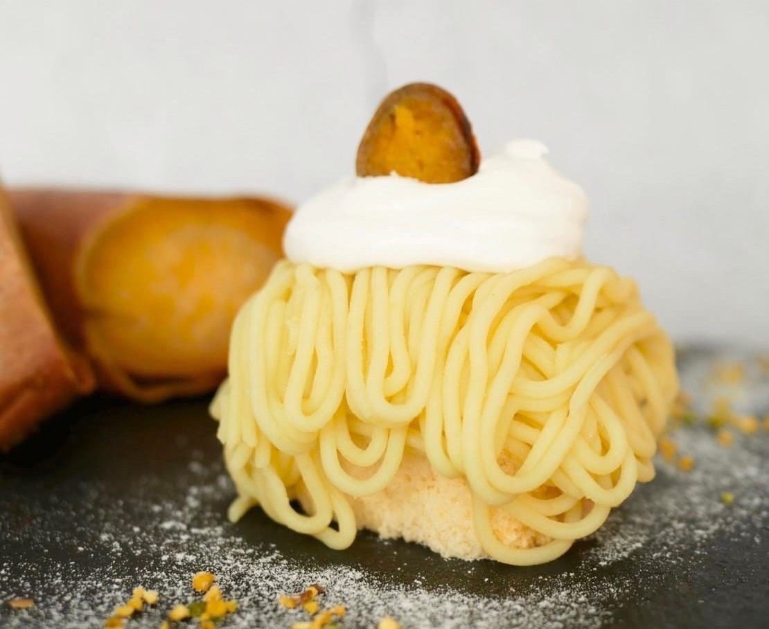 「お芋とチーズのモンブラン～ミニ焼き芋載せ～」／大三萬年堂HANARE